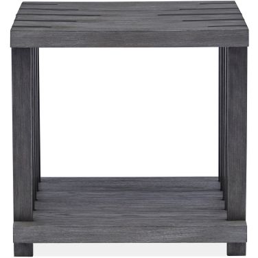 Eldridge Rectangular End Table In Weathered Gravel