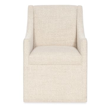 Eleana Castered Arm Chair In Beige