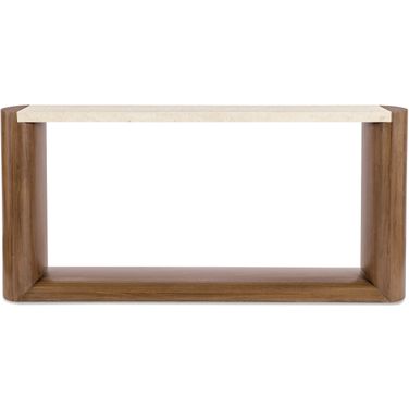 Eleana Console Table In Walnut and Beige