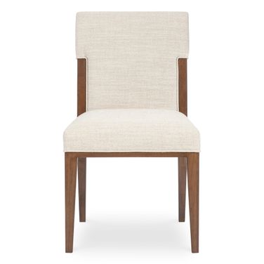 Eleana Dining Chair In Walnut and Beige