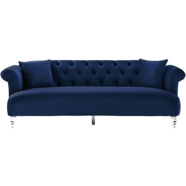 Elegance Blue Velvet Sofa