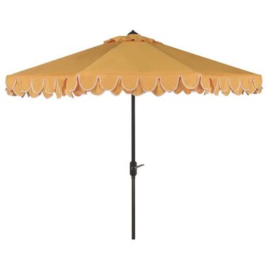 Elegant Valance 11Ft Rnd Umbrella in Yellow