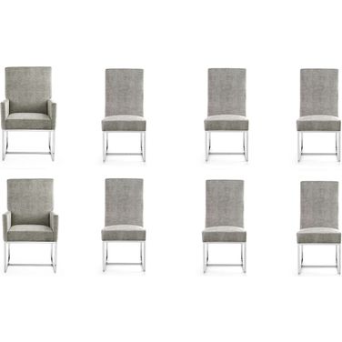 Element 8-Piece Dining Chairs in Steel