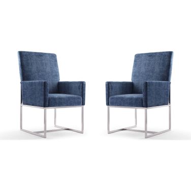 Element Dining Armchair in Blue (Set of 2)