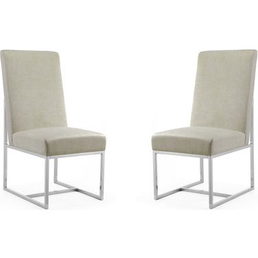 Element Velvet Dining Chair in Champagne (Set of 2)