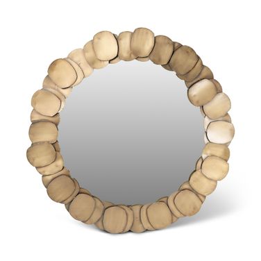 Elements 43 Inch Dia. Suri Mirror In Antique Brass