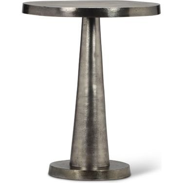 Elements Clark End Table In Antique Nickel