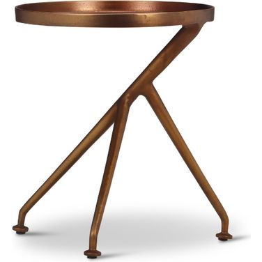 Elements Meret End Table In Antique Brass