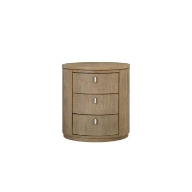 Elements Oval Nightstand In Toffee