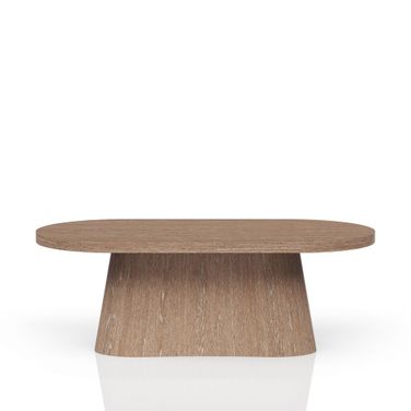 Elements Oval Pedestal Table In Cocoa