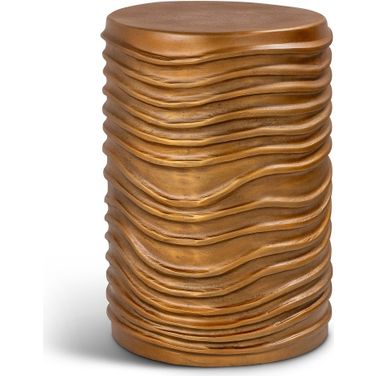 Elements Reid Accent Stool In Vintage Copper