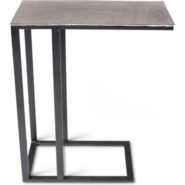 Elements Tanu C-Table End Table In Vintage Silver