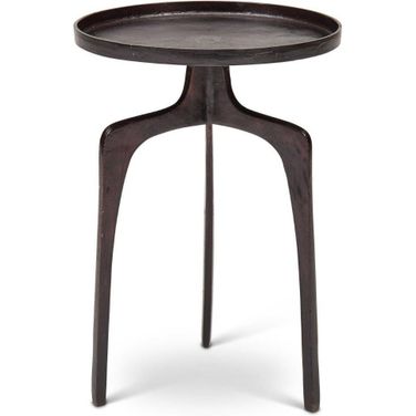 Elements Vinya End Table In Raw Bronze