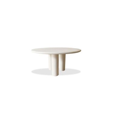 Elephant Round Dining Table In Ivory Tusk