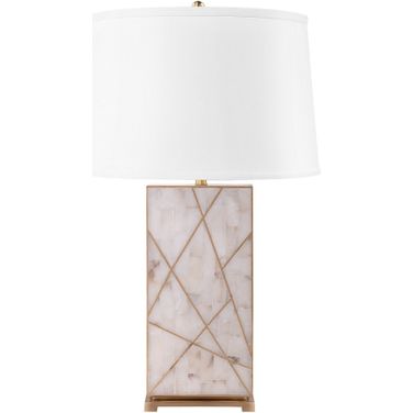 Elgin Lamp Without Shade In Alabaster