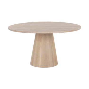 Elina 54 Inch Round Dining Table In Light Oak