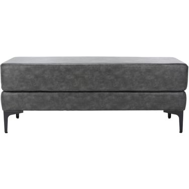 Elise Rectangular Bench In Gray