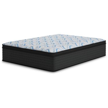 Elite Springs Plush Queen Mattress In Gray and Blue