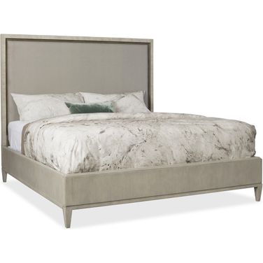 Elixir Saddle Brown and Black King Upholstered Bed