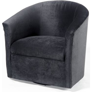 Elizabeth Swivel Chair In Charcoal