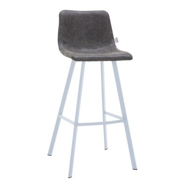 Elland Bar Stool In Grey and White Base