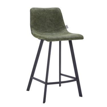 Elland Counter Stool In Olive Green