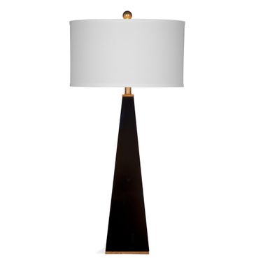 Elle Table Lamp In Glossy Black