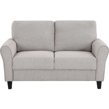 Ellery Love Seat In Brown