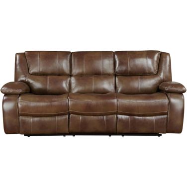 Ellicott Double Reclining Sofa In Brown