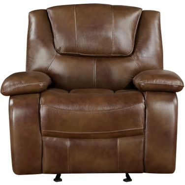 Ellicott Glider Reclining Chair In Brown