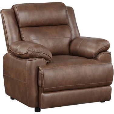 Ellington Upholstered Padded Arm Accent Chair Dark Brown