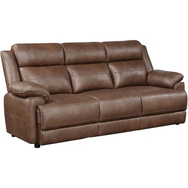 Ellington Upholstered Padded Arm Sofa Dark Brown