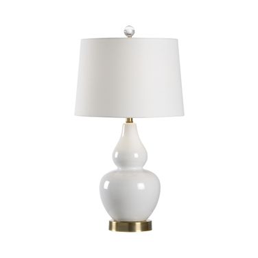 Ellis Lamp In White and Cream