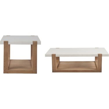 Ellis Occasional Table Set In Organic Natural Oak