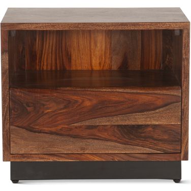 Elliston 26 Inch Nightstand In Sheesham with Natural