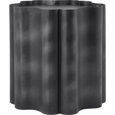 Eloise Iron End Table In Black and Antique Black