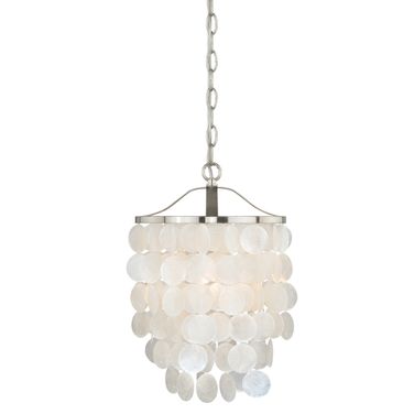 Elsa 10.5 Inch Pendant In Satin Nickel