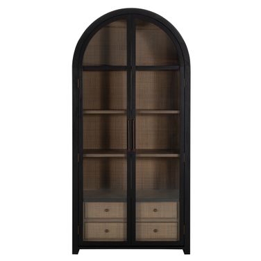 Elsa Cabinet In Antique Bronze and Brushed Black