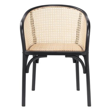 Elsy Armchair In Natural and Black