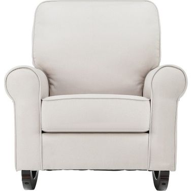 Elvin Rocking Chair In Beige Fabric