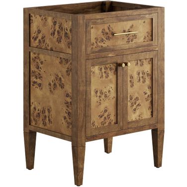 Elysian 24 Inch Wood Bathroom Vanity Cabinet In Brown