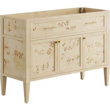 Elysian 48 Inch Wood Bathroom Vanity Cabinet In Burl