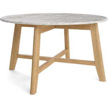Elysian Faux Marble Coffee Table In Natural