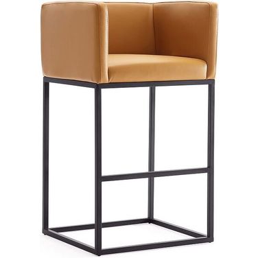 Embassy 34 Inch Metal Counter Height Bar Stool In Clay