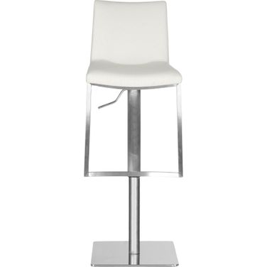 Ember White Swivel Bar Stool