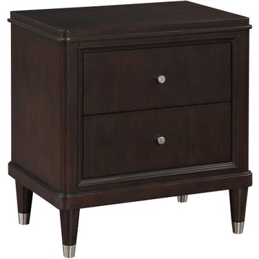 Emberlyn 2-drawer Nightstand Bedside Table Brown
