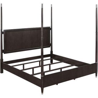 Emberlyn Queen Poster Bed Brown