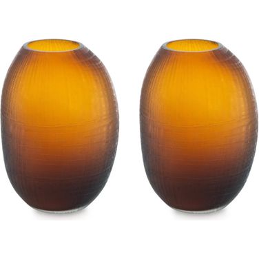 Embersen Amber Vase Set of 2