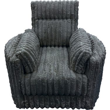 Embrace Swivel Accent Chair In Charcoal