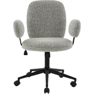 Emeril Adjustable Desk Chair In White and Black